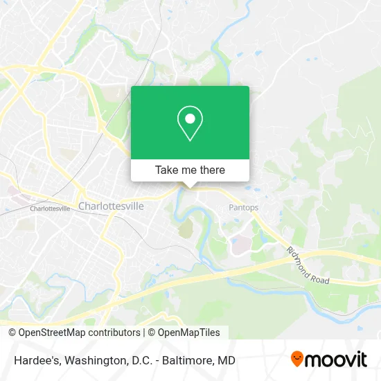 Hardee's map