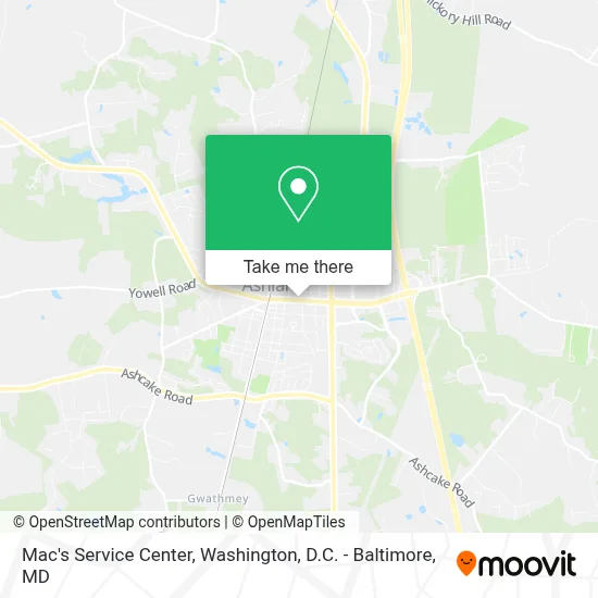 Mac's Service Center map