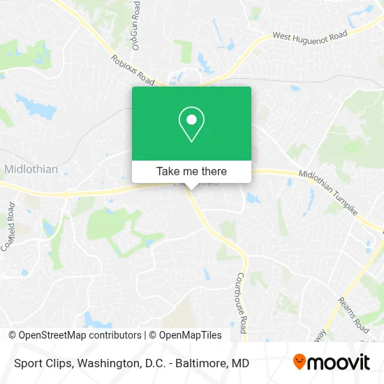 Sport Clips map
