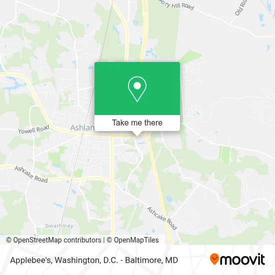 Applebee's map