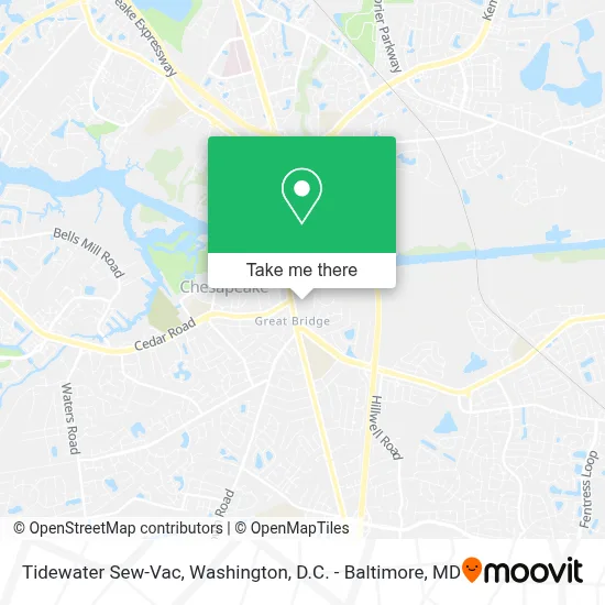 Tidewater Sew-Vac map