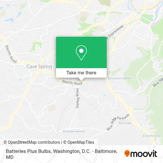 Batteries Plus Bulbs map