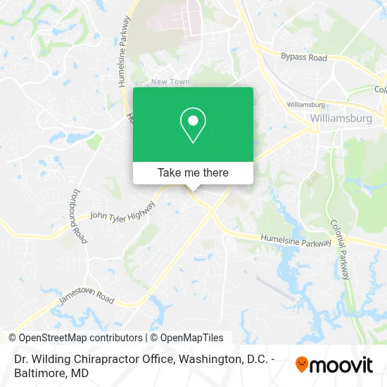 Dr. Wilding Chirapractor Office map