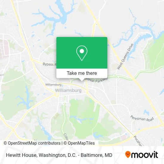Hewitt House map
