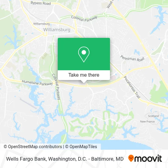 Wells Fargo Bank map