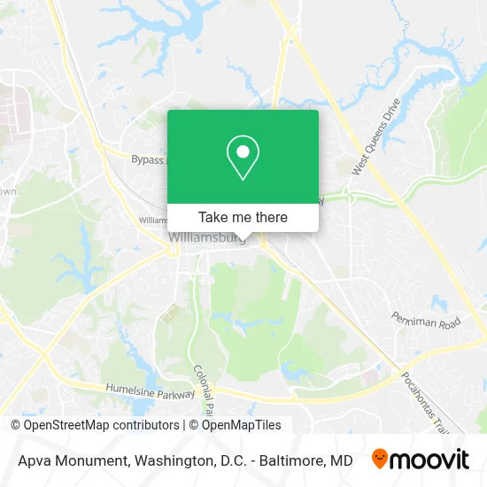 Apva Monument map