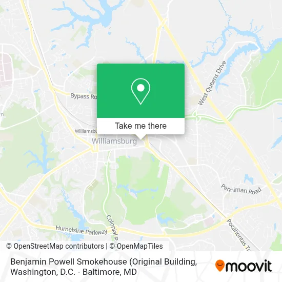 Benjamin Powell Smokehouse map