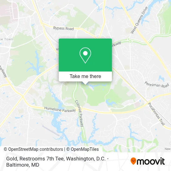 Gold, Restrooms 7th Tee map