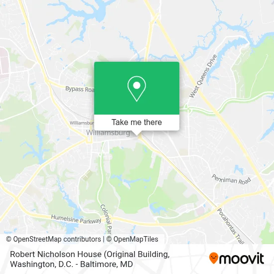 Robert Nicholson House map