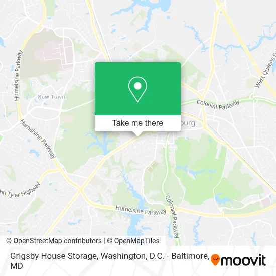 Grigsby House Storage map
