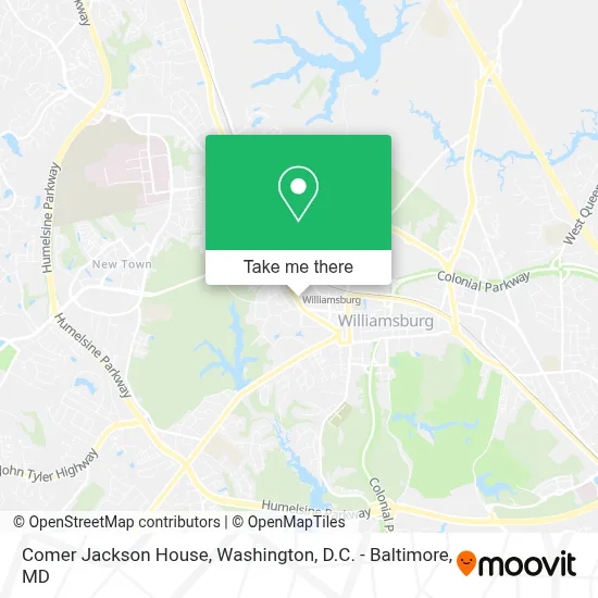 Comer Jackson House map