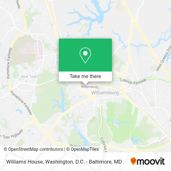 Williams House map
