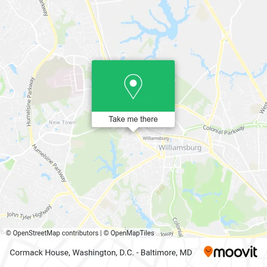 Cormack House map