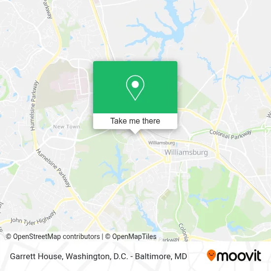 Garrett House map