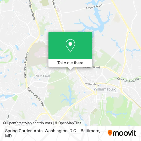 Spring Garden Apts map
