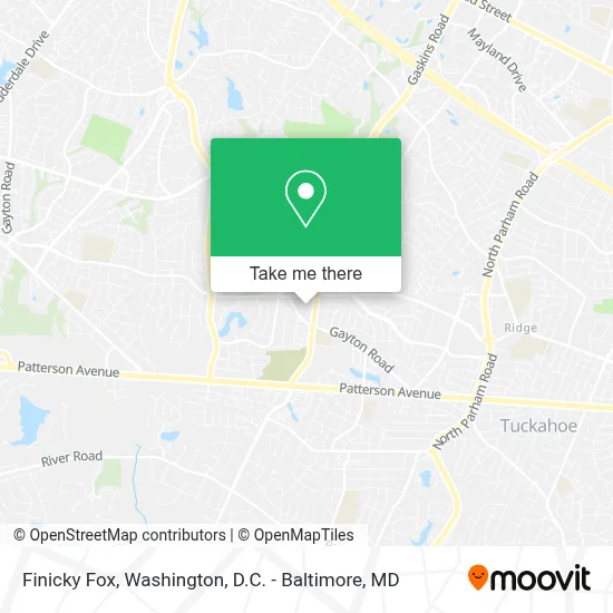 Finicky Fox map