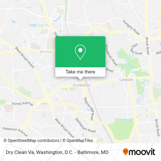 Dry Clean Va map