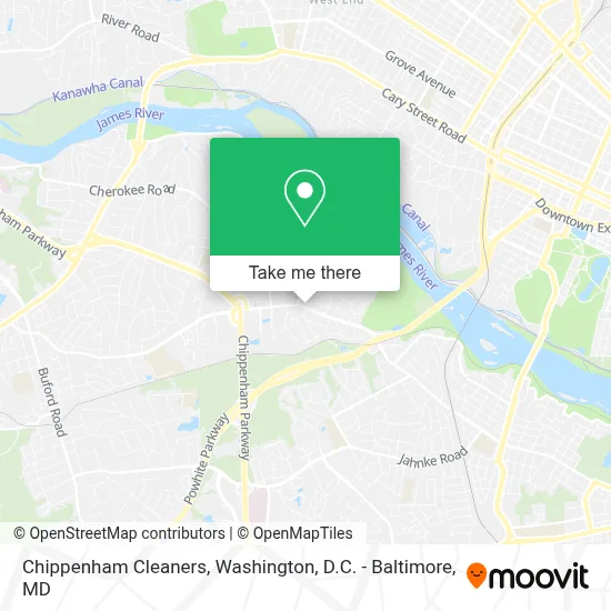 Chippenham Cleaners map