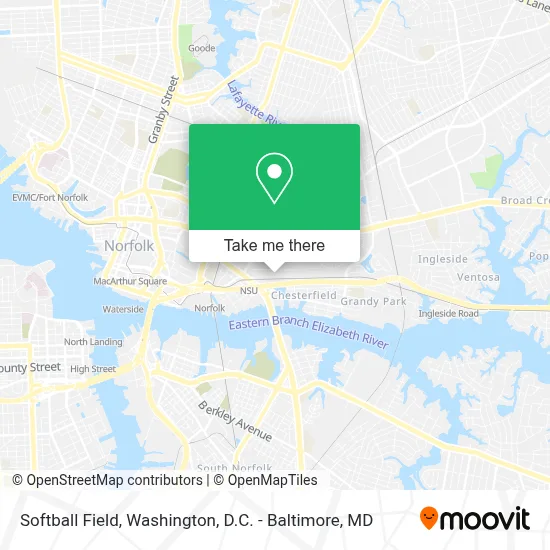 Softball Field map