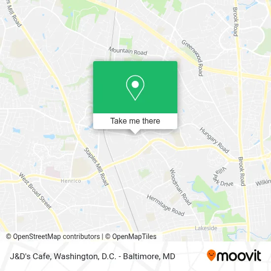 J&D's Cafe map