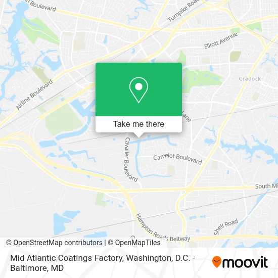 Mid Atlantic Coatings Factory map
