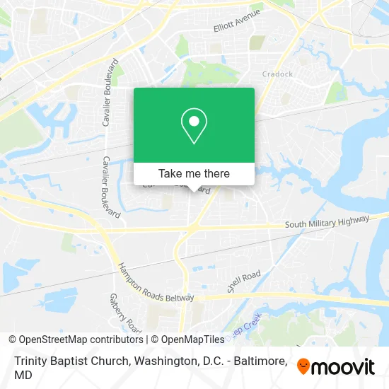Trinity Baptist Church map