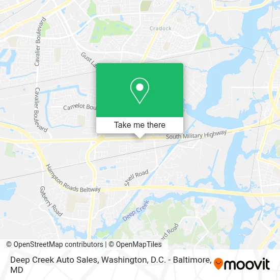 Deep Creek Auto Sales map