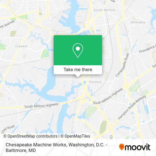 Chesapeake Machine Works map