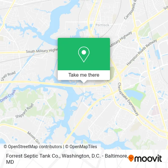Forrest Septic Tank Co. map