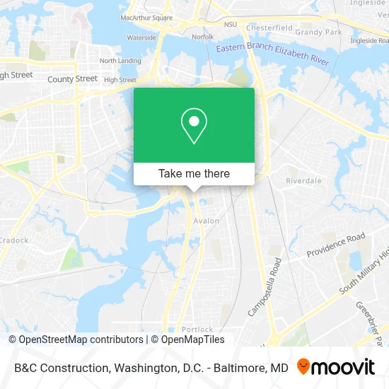 B&C Construction map
