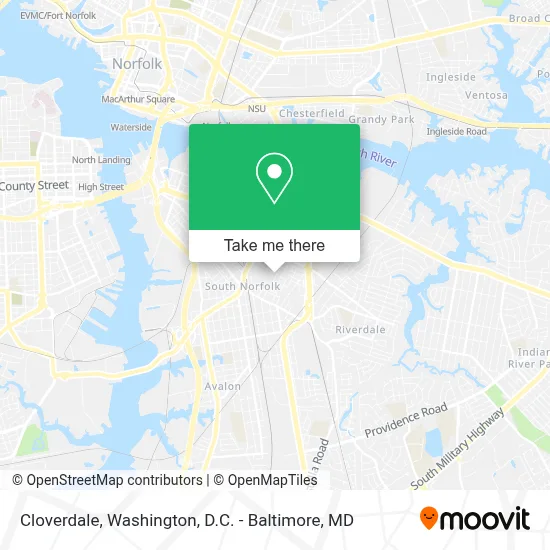 Cloverdale map