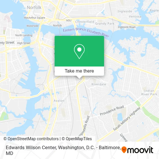 Edwards Wilson Center map