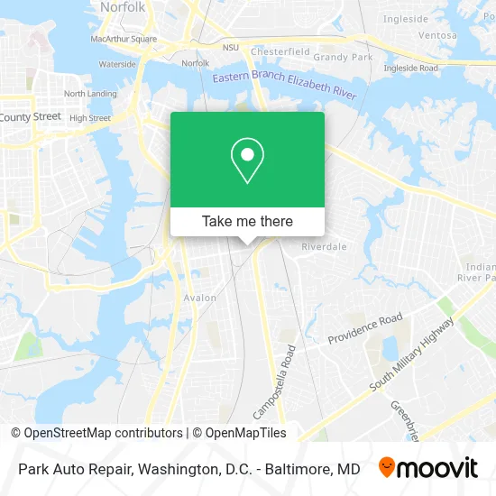 Park Auto Repair map