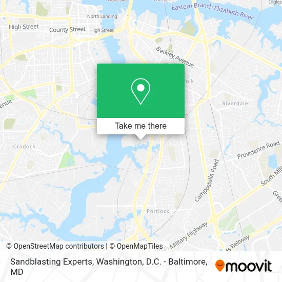 Sandblasting Experts map