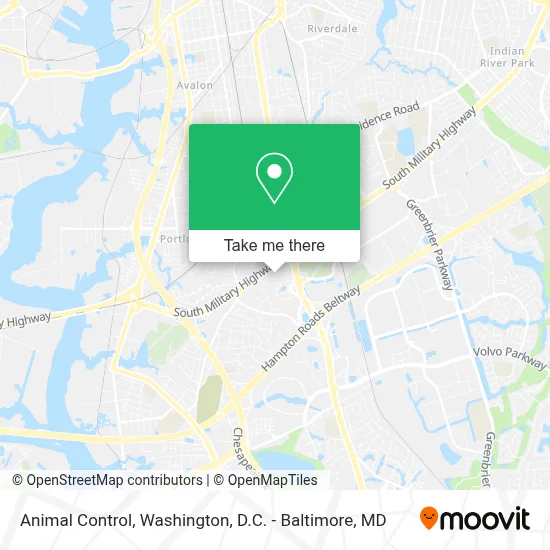 Animal Control map