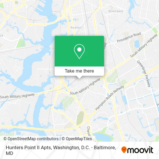 Hunters Point II Apts map