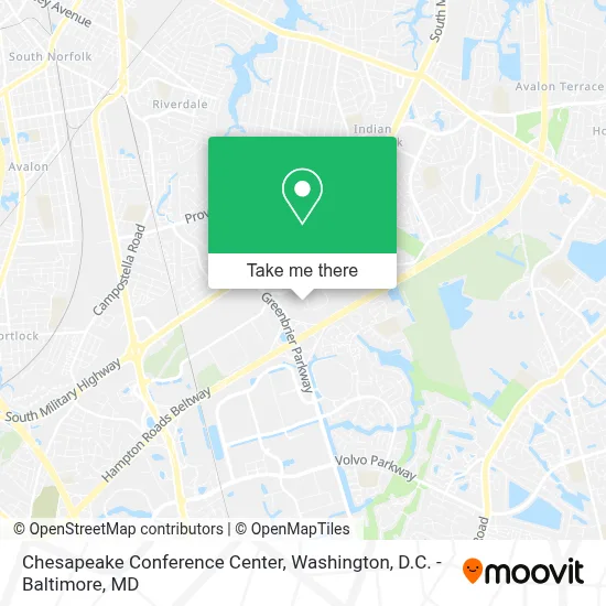 Chesapeake Conference Center map
