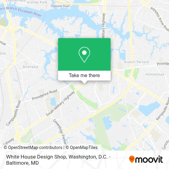 White House Design Shop map