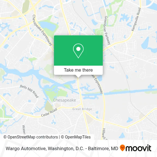 Wargo Automotive map