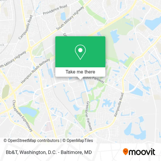 Bb&T map