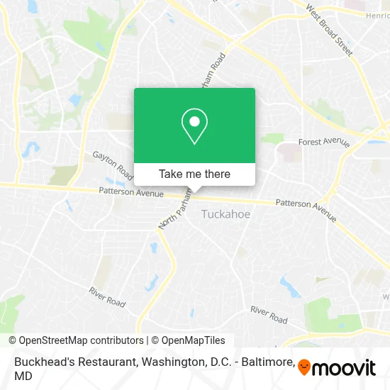 Buckhead's Restaurant map