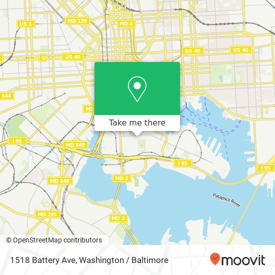 1518 Battery Ave, Baltimore, MD 21230 map