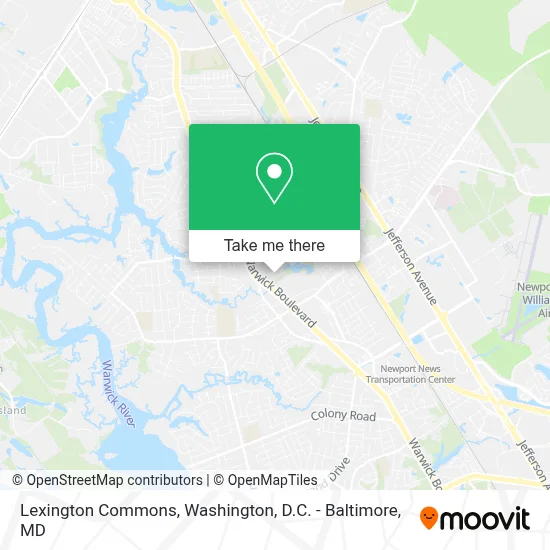 Lexington Commons map
