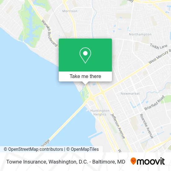 Towne Insurance map