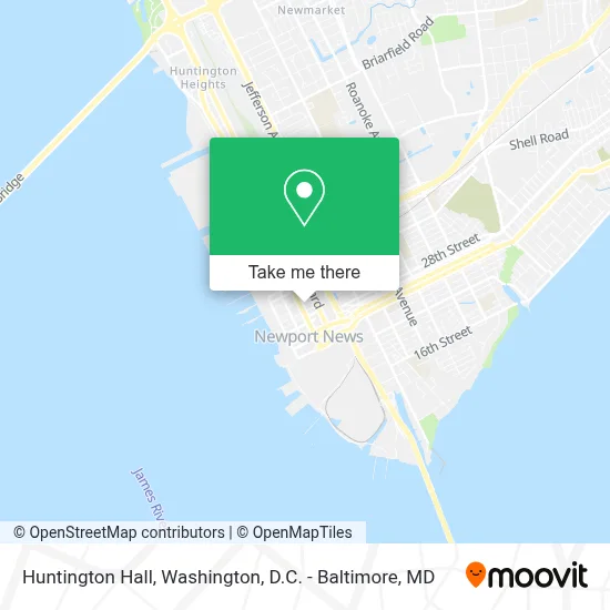 Huntington Hall map