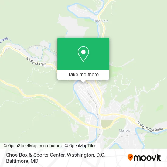 Shoe Box & Sports Center map