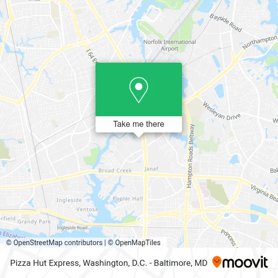 Pizza Hut Express map