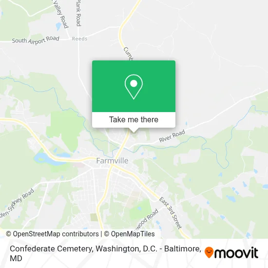 Confederate Cemetery map