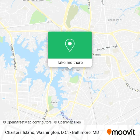 Charters Island map