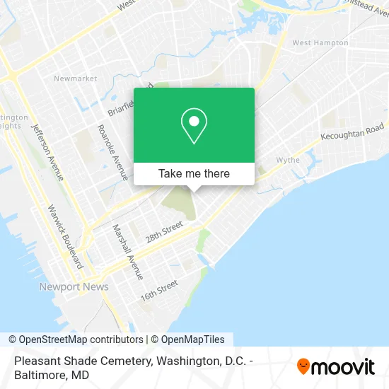Pleasant Shade Cemetery map